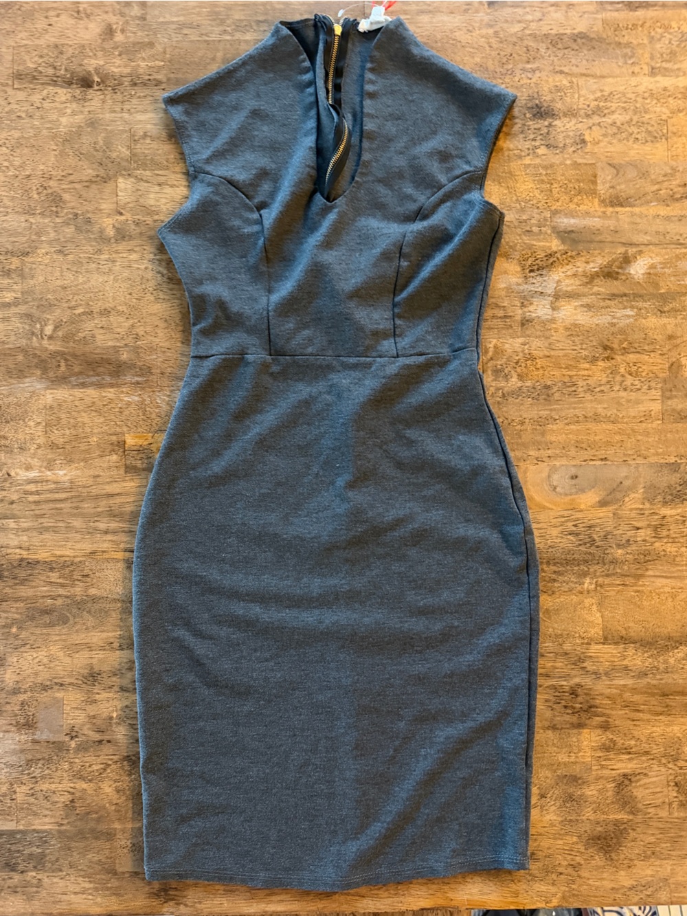 Charcoal Gray Professional Dress
